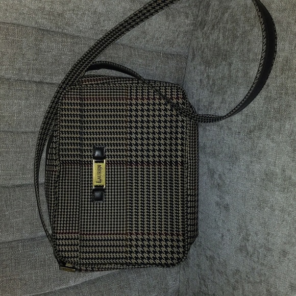Vintage Ralph Lauren Houndstooth Purse. - Picture 1 of 15